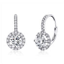 925 Sterling Silver Earrings with Pavé Set CZ for Women-3