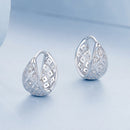 925 Sterling Silver White Gold Plated Pave Setting CZ Earrings 13*6mm for Women-4