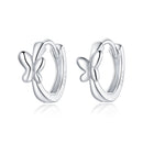 925 Sterling Silver Plated Platinum Earrings for Women-1