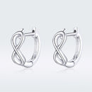 925 Sterling Silver Earrings - 1.2*0.4cm, Platinum Plated for Women-4