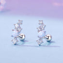925 Sterling Silver Translucent Opal CZ Earrings for Women-3