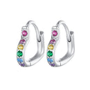 925 Sterling Silver Earrings with Pavé Setting CZ for Women-2