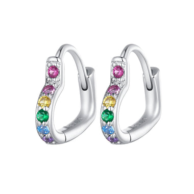 925 Sterling Silver Earrings with Pavé Setting CZ for Women - 0