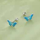 925 Sterling Silver Earrings with Enamel and CZ for Women-7