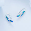 925 Sterling Silver Enamel Finish Pavé CZ Earrings for Women-3