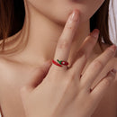 925 Sterling Silver White CZ Pavé Setting Ring for Women-7