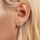 925 Sterling Silver Earrings with Pavé Setting and White Gold Plating for Women-6