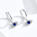 S925 Platinum Plated Pavé Setting CZ Earrings - 1.9*1cm - Women's Jewelry-2