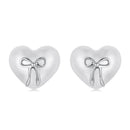 925 Sterling Silver Earrings with Quality Shell Pearl, Size 1*1.2cm for Women-1