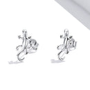 925 Sterling Silver Earrings 1.3*0.6cm for Women-3
