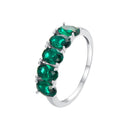 925 Sterling Silver Plated White Gold 1.4mm Ring Size 6.0 for Women-3
