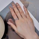 925 Sterling Silver 3mm CZ Pavé Setting Ring Size 7.0 for Women-6