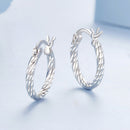 925 Sterling Silver Earrings with White Gold Plating-6