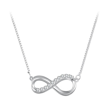 925 Sterling Silver Moissanite 1.5mm Necklace 400+50mm for Women - 0