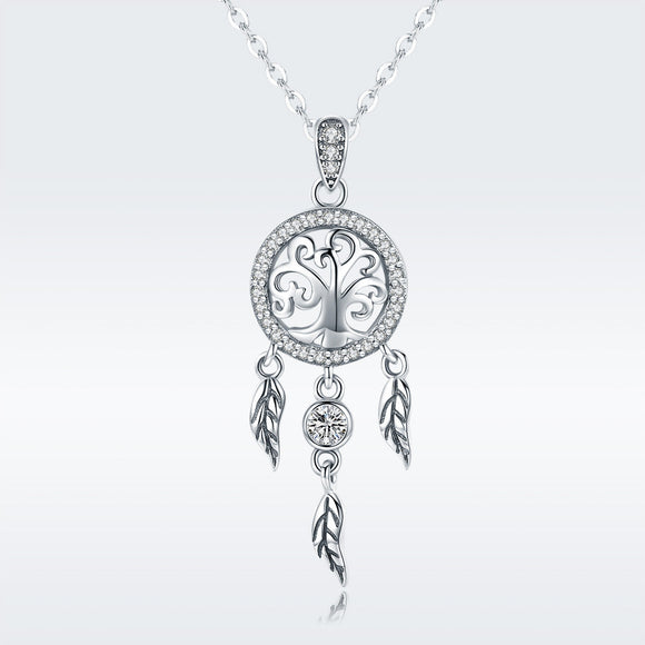 925 Sterling Silver Necklace 36-45cm with Pendant for Women