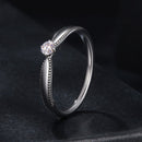 925 Sterling Silver Moissanite Ring Size 6 for Women-2