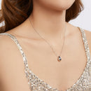 925 Sterling Silver White Gold Plated Necklace 40+5cm Length for Women-7