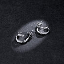 925 Sterling Silver Earrings with Pavé Setting CZ-6