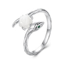 925 Sterling Silver White Gold Plated Ring with Cubic Zirconia for Women-2