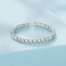 925 Sterling Silver White Gold Plated Ring for Women-3