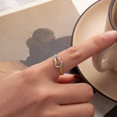 925 Sterling Silver Plated White Gold Ring for Women-5