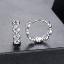 925 Sterling Silver 0.25 Carat Moissanite Hoop Earrings for Women-2