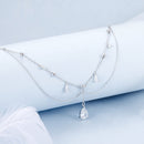 925 Sterling Silver 400mm CZ Pavé Setting Necklace for Women-3
