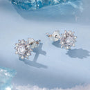 925 Sterling Silver White Gold Plated 0.7cm Pavé Set CZ Earrings for Women-3