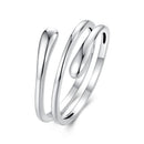 925 Sterling Silver Oxidized Silver Adjustable Rings-1