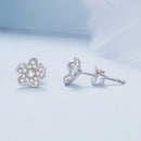S925 Sterling Silver Pavé Setting CZ Earrings-5