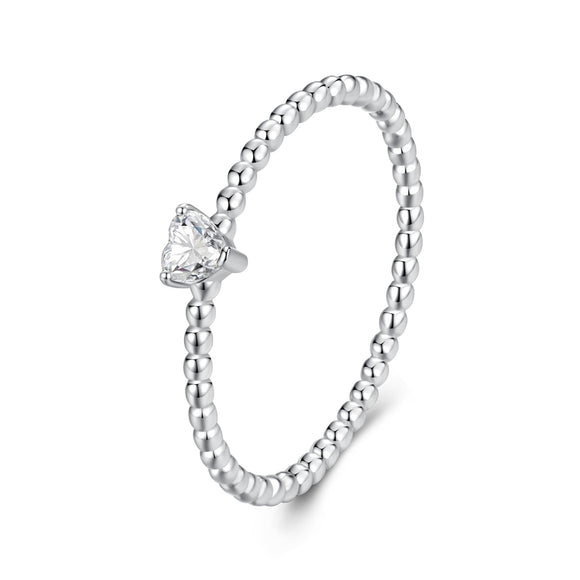 925 Sterling Silver Moissanite Ring Size 6 Plated White Gold