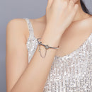 925 Sterling Silver Adjustable Length 17cm Bracelet for Women-7