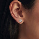 925 Sterling Silver 0.5 Carat Moissanite Earring for Women-2
