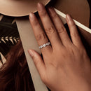 925 Sterling Silver Pave Setting CZ White Gold Plated Ring Size 6 for Women-4
