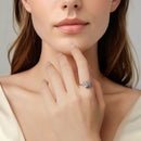 925 Sterling Silver Heart-Shaped Moonstone Ring for Women-6