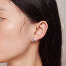 925 Sterling Silver Plated Moonstone Earrings with CZ for Women-7