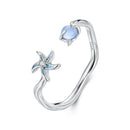 925 Sterling Silver Ring with White Gold Plating, 0.16cm Width for Women-2
