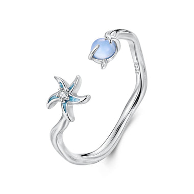 925 Sterling Silver Ring with White Gold Plating, 0.16cm Width for Women - 0