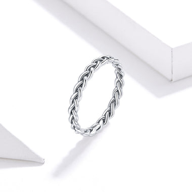 925 Sterling Silver Oxidized 0.20cm Ring Size 9 for Women - 0