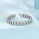 925 Sterling Silver Oxidized Silver Ring for Women-3