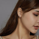 925 Sterling Silver Earrings with Pavé Setting and CZ Stones-7