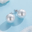 925 Sterling Silver Earrings with Quality Shell Pearl in White Gold Plating for Women-7