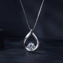 925 Sterling Silver Necklace with 1 Carat Moissanite - 400mm Length for Women-4