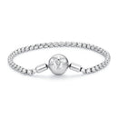925 Sterling Silver Bracelet 19cm with CZ Stones for Women-3