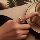925 Sterling Silver 0.17cm Pavé Setting CZ Ring-5