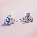 925 Sterling Silver Enamel CZ Earrings 8mm x 10mm for women-4