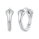 925 Sterling Silver Plated White Gold Earrings for Women-1