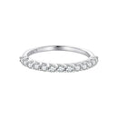 925 Sterling Silver Moissanite 0.03ct Ring Size 6A for Women-2