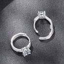 925 Sterling Silver Moissanite 0.50 Carat Earrings for Women-5