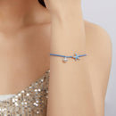 925 Sterling Silver Adjustable Starfish & Shell Pearl Bracelet for Women-7
